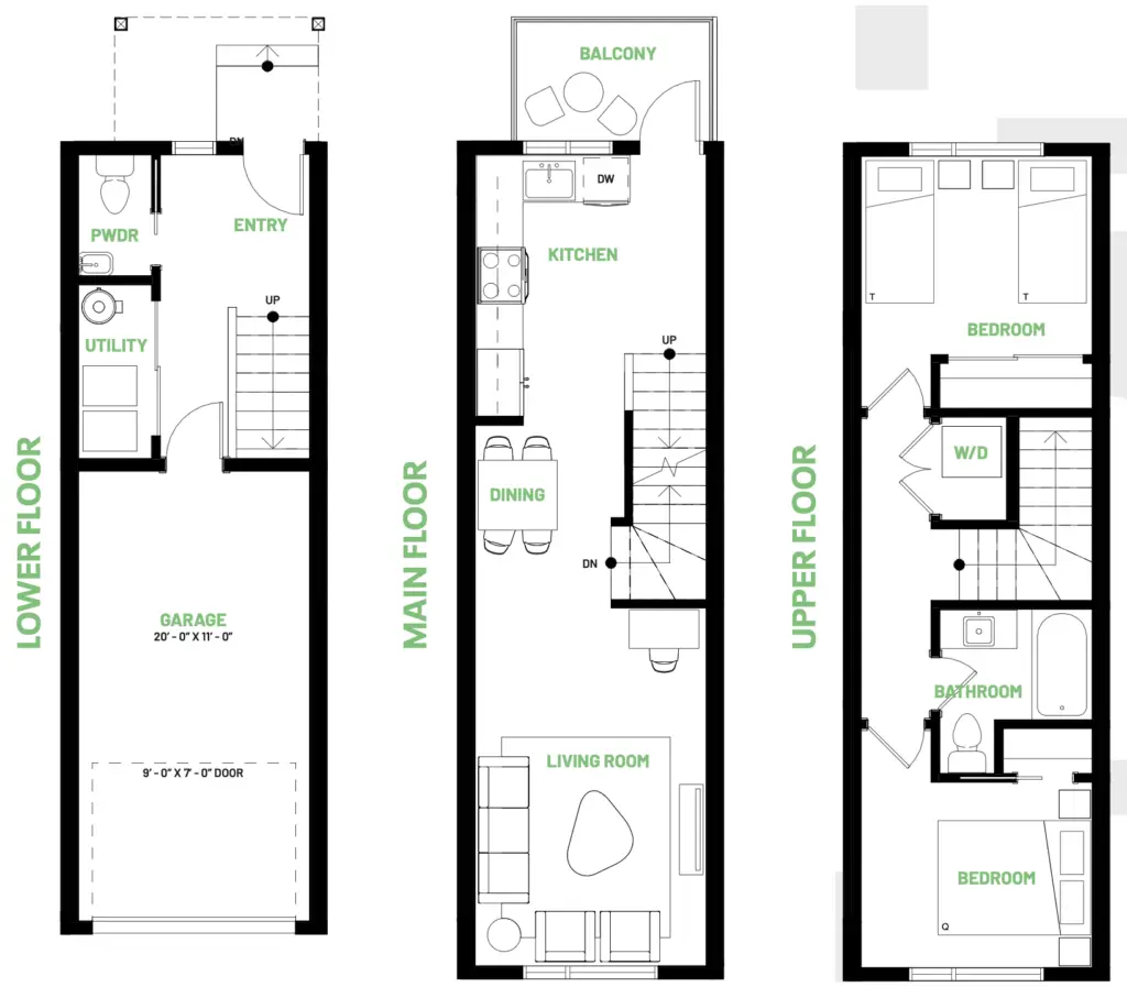 Ascend 3 floor plan — Stride Towns, Heritage Valley